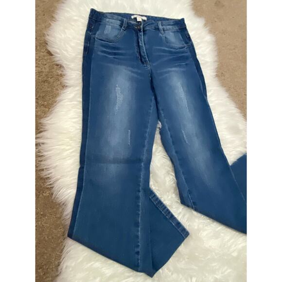 Chelsea And Violet Womens Bootcut Jeans Pockets Belt Loops High Rise Size 26 - Picture 2 of 10